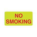 Luminescent No Smoking 6"x12" Sign